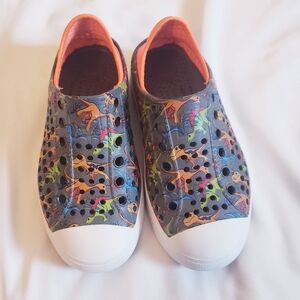 Toddler Size 11 Skechers Sneaker With Dinosaur Print